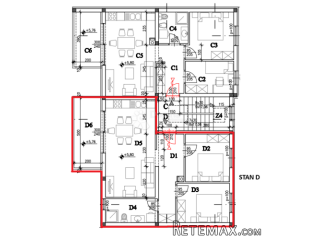 Novogradnja Kaštanjer 64 m2 (STAN D)