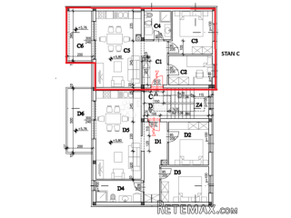 Novogradnja Kaštanjer 55 m2 (STAN C)