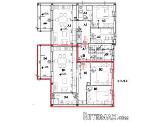 Novogradnja Kaštanjer 66 m2 + konoba + terasa (STAN B)