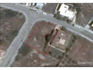 Corner shape residential plot for sale..