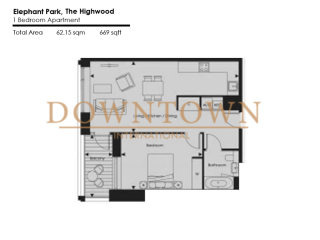 1 Bedroom, The Highwood, Elephant Park..
