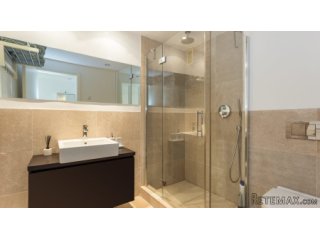 This modern apartment is in a small complex with 20 units..