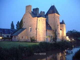15th Century Normandy Castle with Moat..