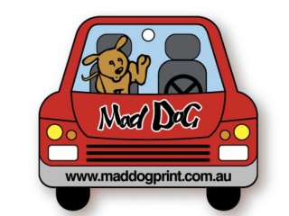 Custom Air Fresheners Online in Australia - Mad Dog Promotio