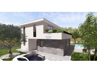 Građevinski teren sa projektom, blizu Malinske- 537 m2