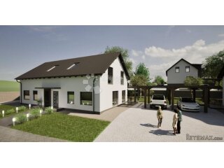 Novoizgrađena desna montažna duplex kuća u Selnici