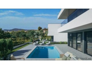 Moderna vila u Grebaštici s pogledom na more – započeta grad