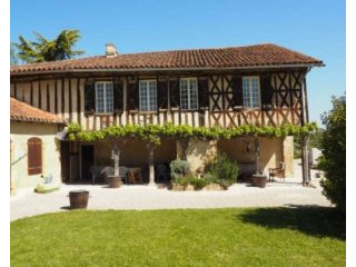 Restored ancient town manor house with..