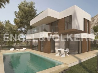 Modern Villas Under Construction With..