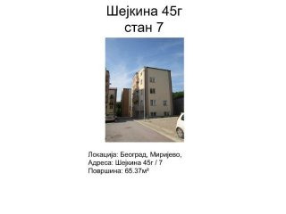 Prodajem Stan-Apartman, Mirijevo