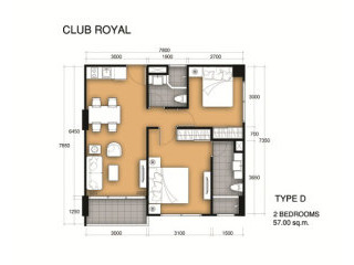 Near beach 2-bedroom apartment at Club..