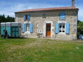 Country Stone House Set On Approx. 6.5..
