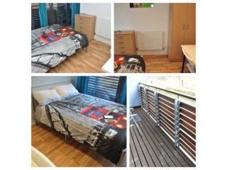 Single with double bed near Canary..