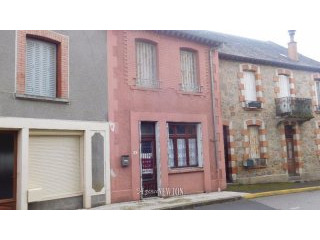 Correze. Neuvic. Spacious stone town..