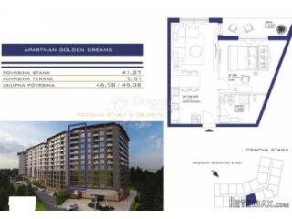 STAN 45.35M2 NA 2.KATU NOVOGRADNJE