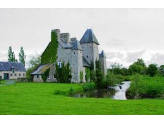 15th Century Normandy Castle With Moat..