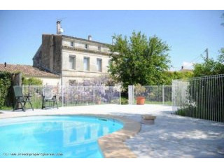 Restored stone Manoir with pool close..