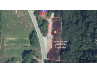 Građevinski teren s ucrtanom kućom - Skrad - 1500 m2