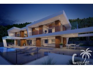 Luxury new build villa of unusual design and remarkable..