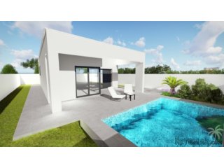 This modern detached villa is being built in Ciudad Quesada..