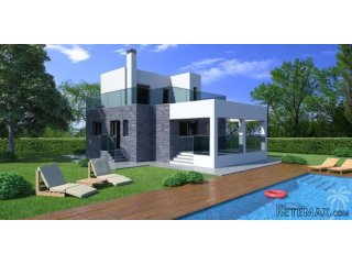 Several types of villas which can be built on different..