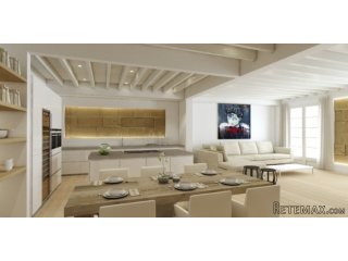 Completely decorated and refurbished apartment in a 19th..