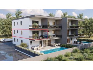 Istra, Novigrad – dvosoban stan na prvom katu s pogledom na