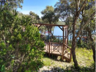 Istra Peruški- zemljište 771 m2, pogled more, pristupni put