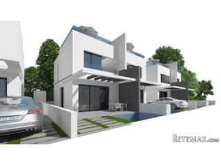 These modern homes are built in blocks of 4, making each..