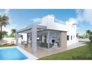 This beautiful modern villa located near La Manga with the..