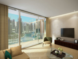 Picturesque Glittering Cityescape in..