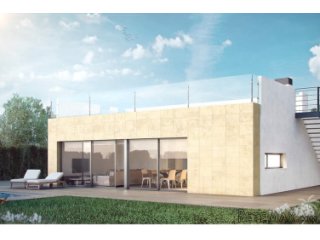 Single storey villas plus 58m2 solarium, with private pool..