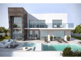 Modern detached villa in the mountains of Busot. These..