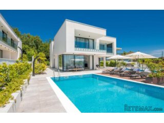 OPATIJA,VEPRINAC- nova vila s bazenom, garažom i pogledom na