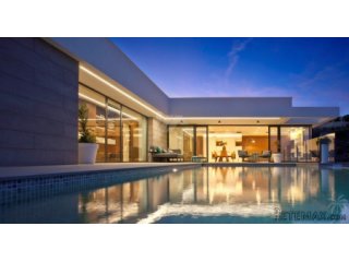 This villa has been built to a unique design and layout..
