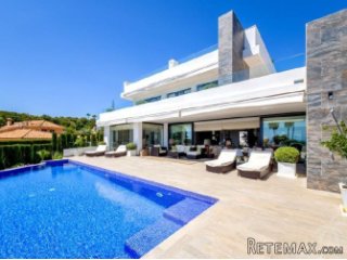 A very stylish, modern villa with panoramic sea views from..