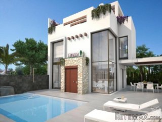 Modern new design villa near the salt lakes of La Mata. The..