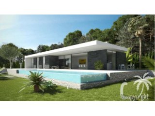 Modern project to built a single storey, new villa with..