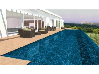 Plot with presented project an sea view