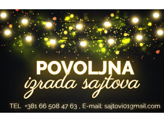 Izrada sajta cena 100€