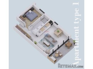 Rovinj okolica - jednosoban stan u prizemlju 58 m2