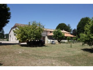 Single Story Stone House With Large..