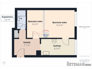 Zagreb, Siget - stan 38m2, odvojena spavaća soba