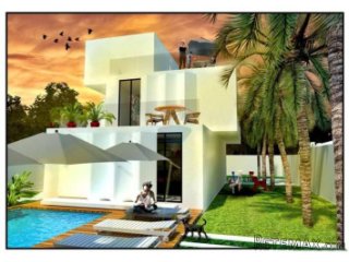 Moderna vila 2. red od mora