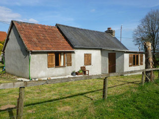 Country House with Attached Barns