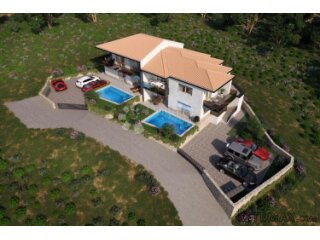 Apartman s bazenom i pogledom na more – Vrbnik