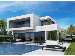 Luxury modern villa with private pool..