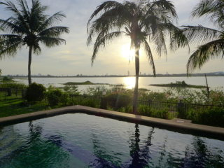 Beach front 3 bedroom villa right on a..