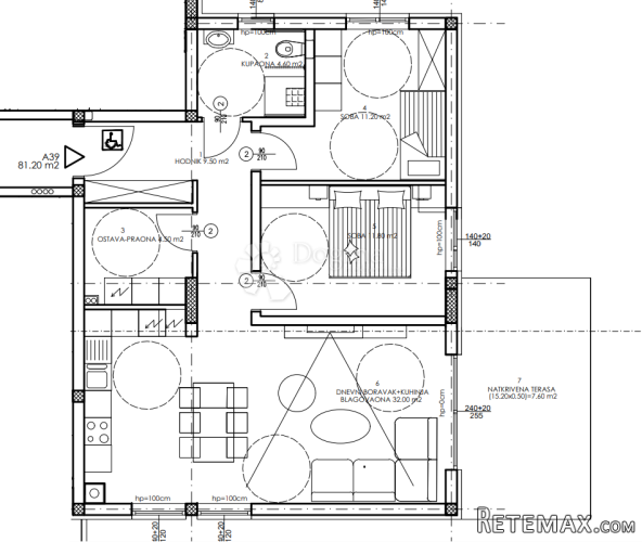 Novogradnja Veli Vrh - 4. kat, 81 m2 (A39) - 2