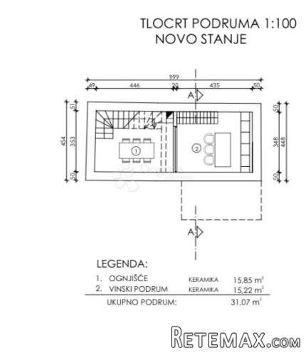 ZEMLJIŠTE SA KAMENOM KUĆOM, PREDIVNIM POGLEDOM I PROJEKTOM Z - 2